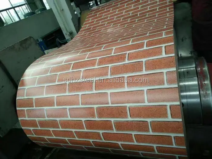 design Stone wood  pattern ppgi   color coated steel ppgi coil