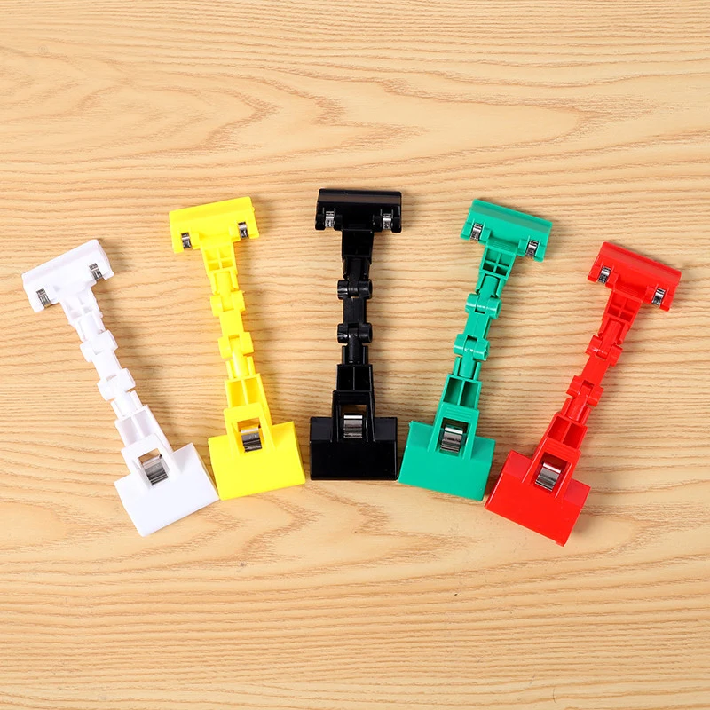 Supermarket Plastic Small Pop Double Sided Advertising Clip Price Tag Label Sign Holder Display Clips