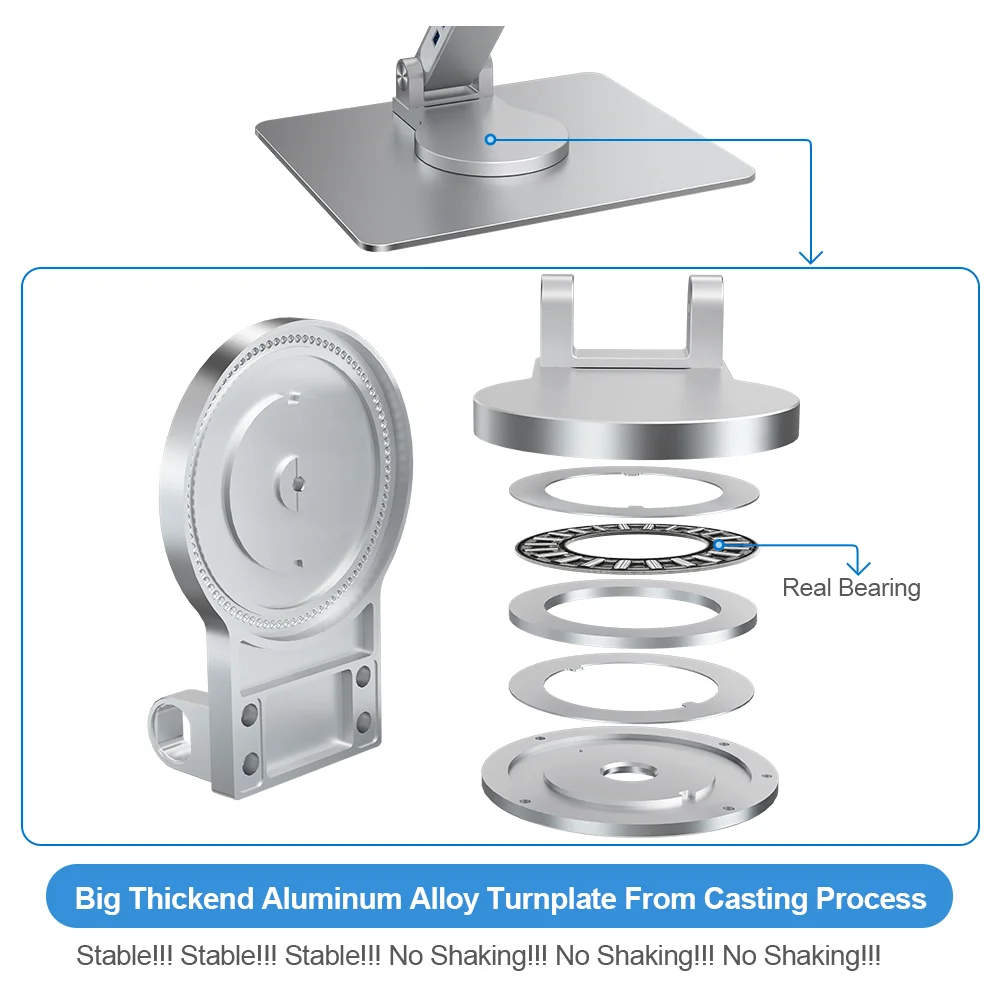 foldable aluminum portable laptop stand usb hub adjustable laptop notebook stand with 360 rotating base for stand hub macbook