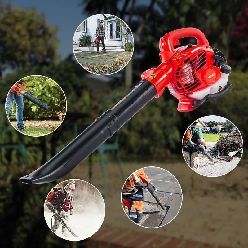 Bison gasoline leaf blower 25.4cc 750W mini handheld petrol garden remote control heavy duty snow blower