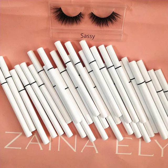 2021 new arrivals waterproof glitter color magic eyeliner private label adhesive eyeliner glue pen for 3d mink eyelashes