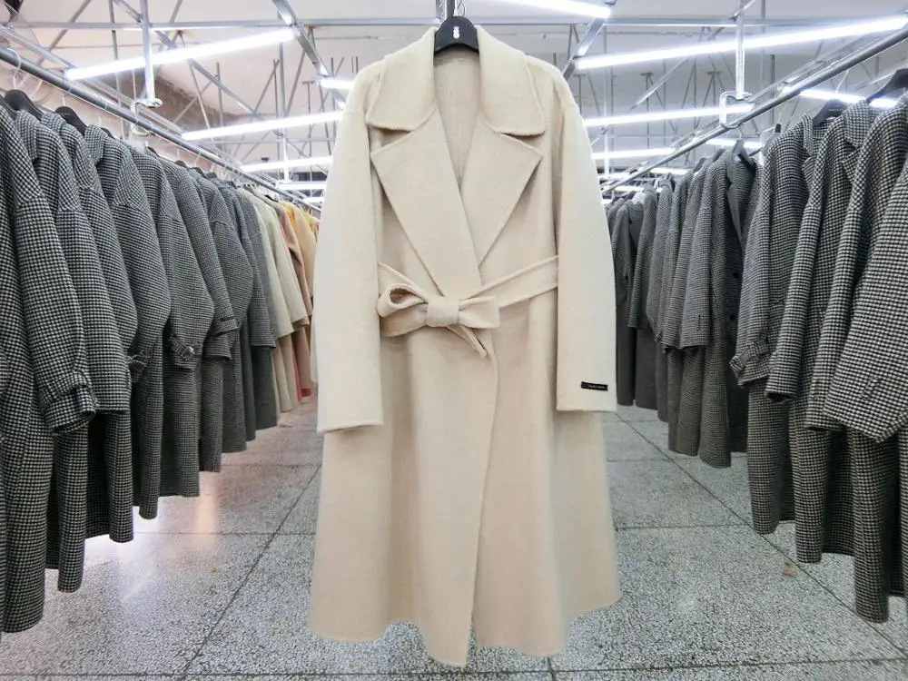 
High quality wool coat winter wool cashmere coat plus size coats for women 