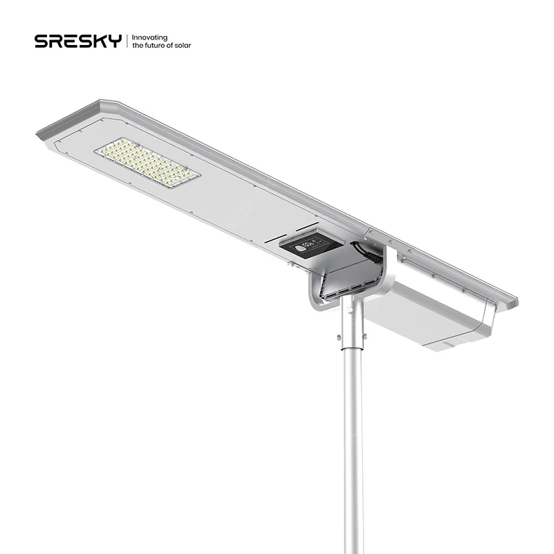 SRESKY  Double Fans Rapid Heat Dissipation Solar Street Light Project Design Outdoor Solar Powered Street Light