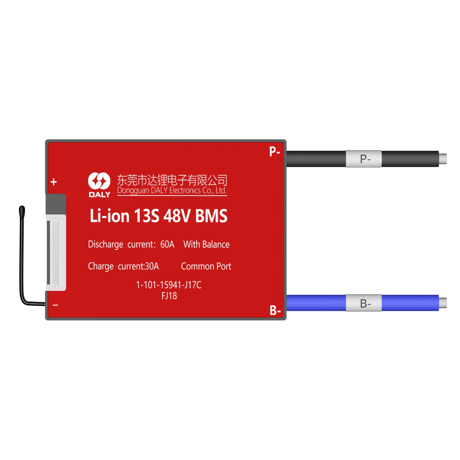 Daly Li-ion BMS 13s 48V 54.6V 60A for 18650 lithium battery pack BMS Same Common Port with Balance Version