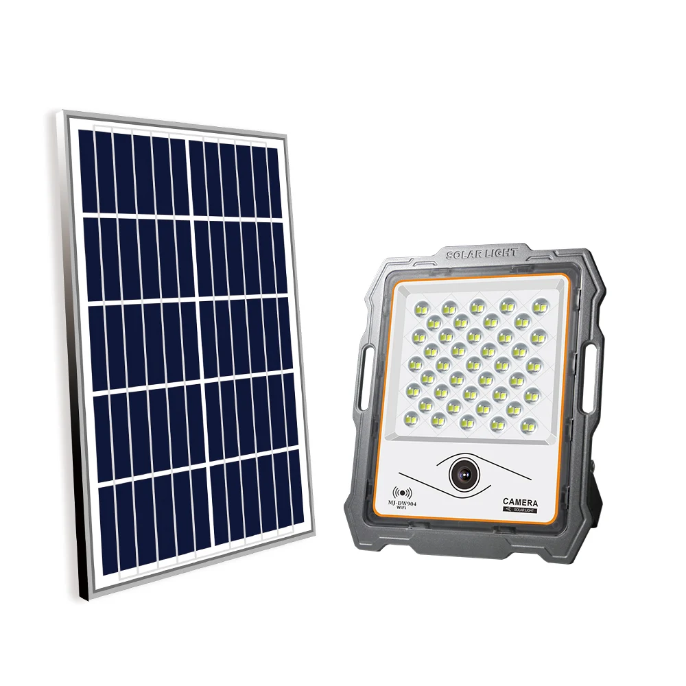 TOP Selling High Brightness Outdoor Solar Flood Light With CCTV Camera 100W 200W 300W 400W 600W