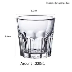 Hot Selling Thickened Tempered Glass Octagonal Glass Bar KTV Beer Whiskey Glass Home A Tea