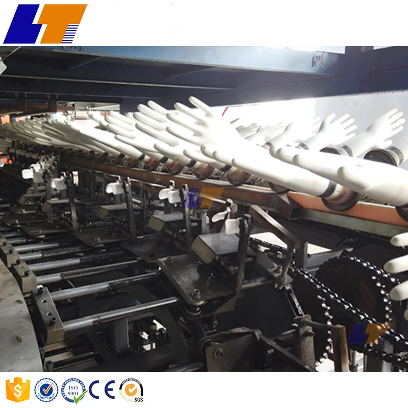 Industrial disposable medical latex glove production line/vinyl glove machine