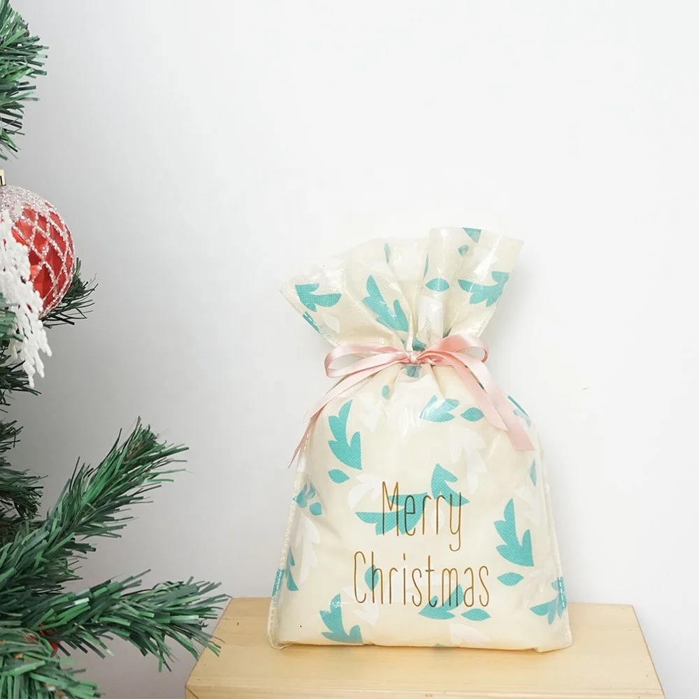 Wholesale Custom Printed Drawstring Gift Bags Disposable CPP with Your Own Logo for Personalized Gifts