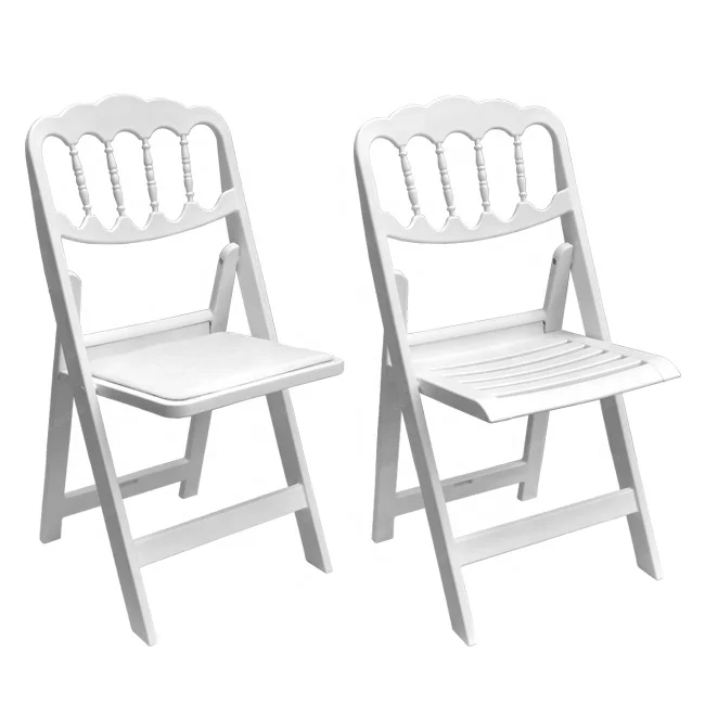 New Design Garden Resin Chair Outdoor Wedding Party PP White Plastic Folding Chair