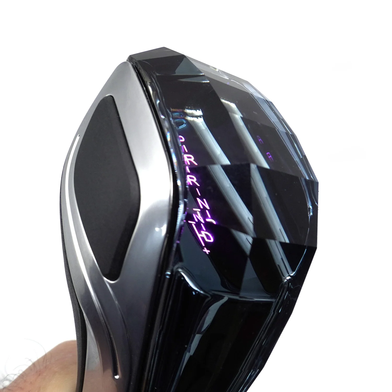 Car Gear Shift Knob handles with LED Backlight Crystal Shifter Lever Aluminum Leather Knobs Auto Car Parts Manual Universal