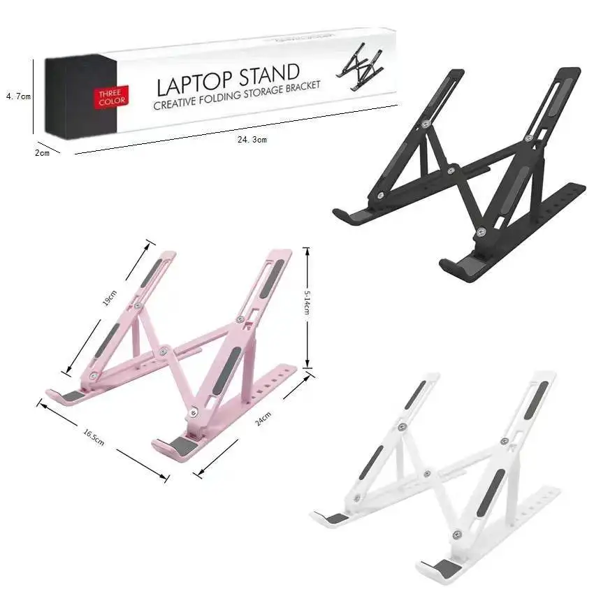 N3 Plastic Laptop Stand Desktop Lift Folding Mobile Phone Tablet Height Hanging Bracket Cooling Base