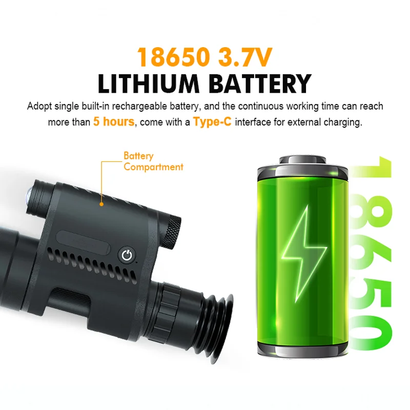 Ten Rings NV100 1080P night vision for hunting camping for watching High resolution use more 5 hour scope