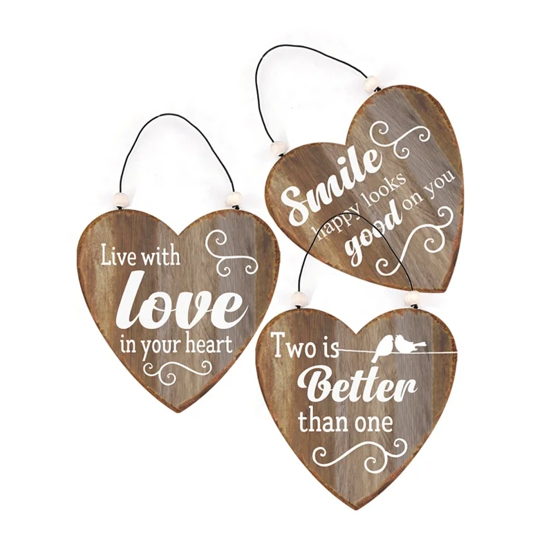 
Custom Vintage Wall Decorative Metal Sign, Tin Signs and Decorative Heart Shape Metal Plate 