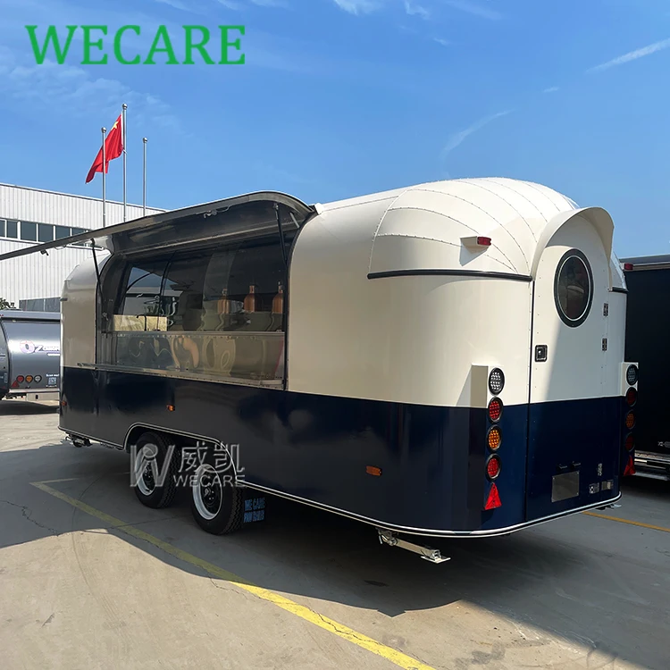 Wecare мобильный концессионный трейлер для питания полностью оборудованный грузовик барбекю с оборудованной кухней