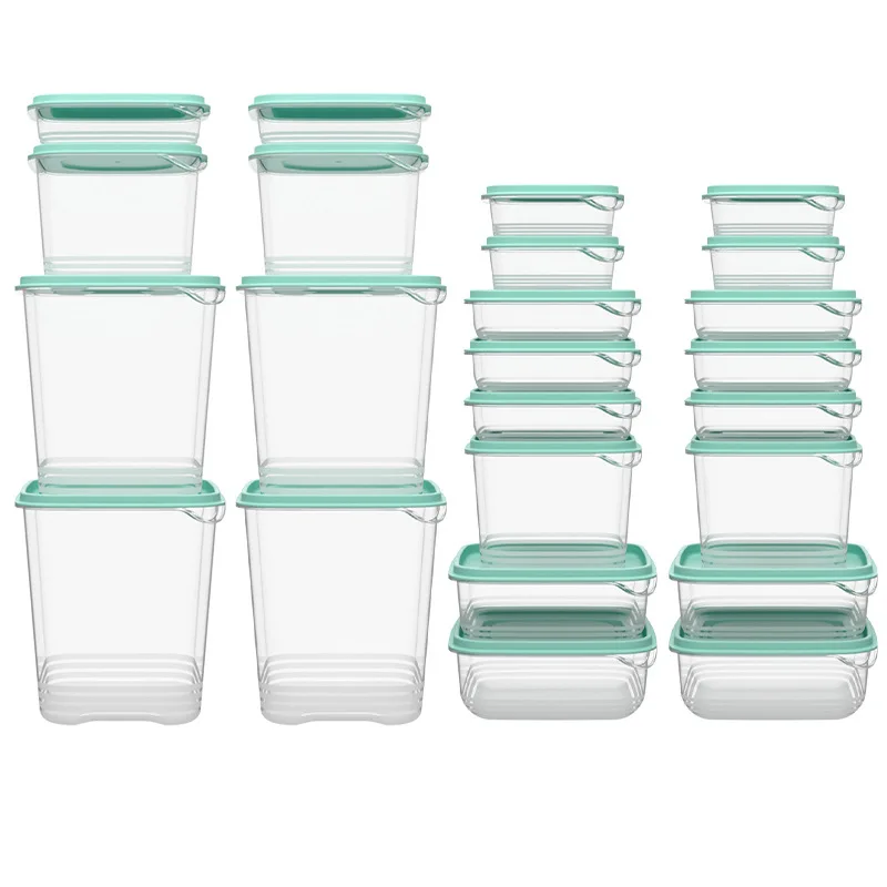 Eco-Friendly 24 Pcs Food Storage Container Plastic Kitchen Organization Pantry Storage Bins Custom Printing Cereal Box Packaging