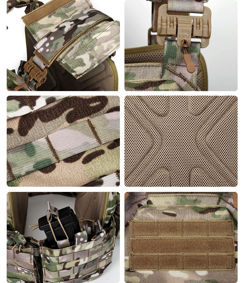 JSH удобный 1000D полиэстеровый 6094 тактильный жилет Новый Colete Tatico Plate Carrier Molle тактический с защитными функциями