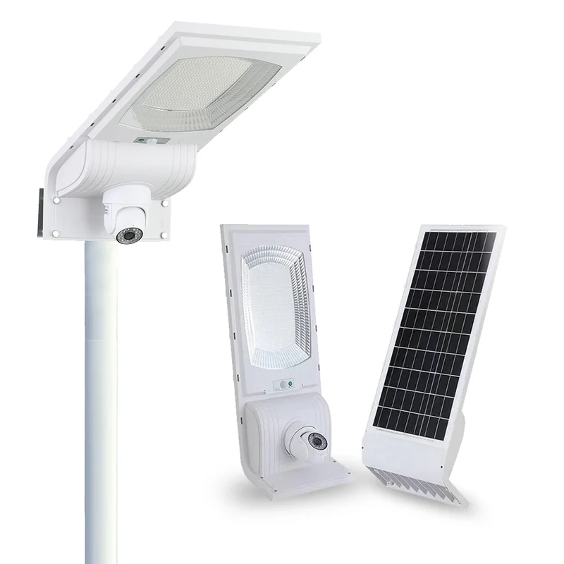 Hot Sale Solar Street Light ABS Housing Outdoor Waterproof IP65 50W 100W 200W 300W CCTV LED Solar Street Light With Camera