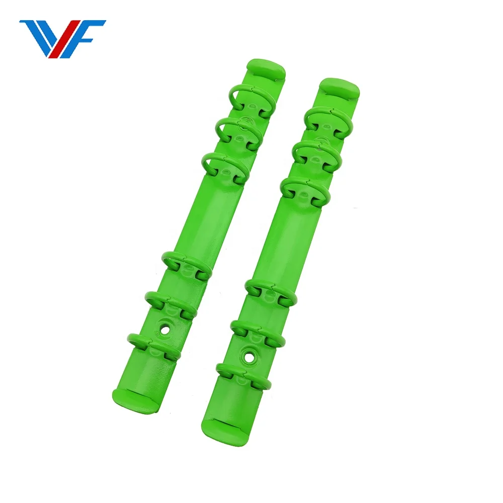 Factory Stationery A5 A6 Gold Silver Metal 6 Mechanism Ring Loose Leaf Binder 6-Hole Ring Binder Clip Metal Clip Ring Binder