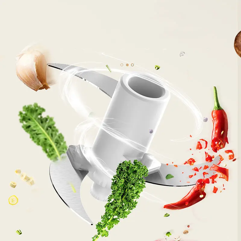 Portable Use Stainless Steel Blade Electric Chopper Mincing Machine Meat Grinder