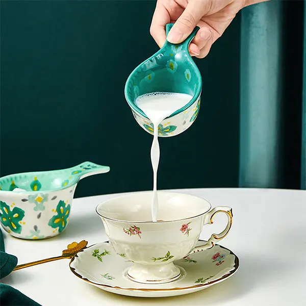 Набор из 4 кухонных посуды керамические зеленые и белые мерные чашки измерительные инструменты сухие