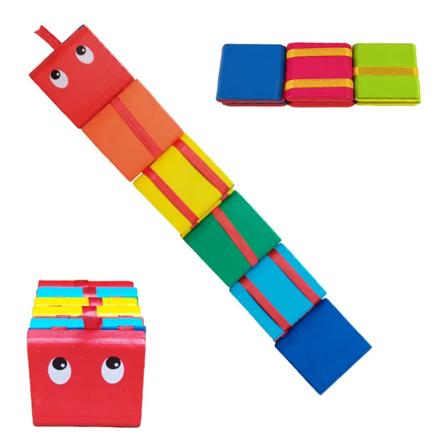 Kids colorful Wooden Jacobs Ladder montesorri wooden toy