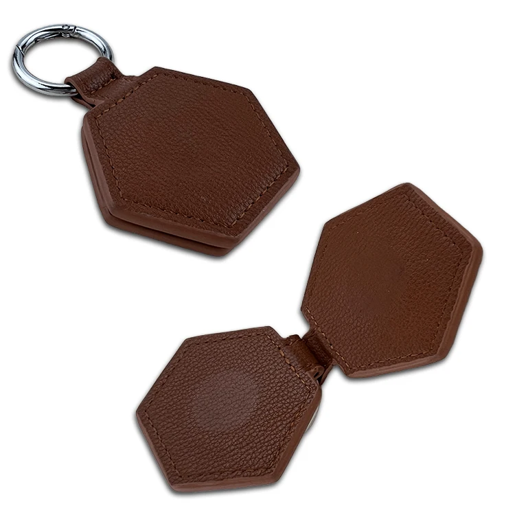 High Quality Customized Shaped Pu Leather Strong Magnetic Hat Clip For Traveling Handbag Bag