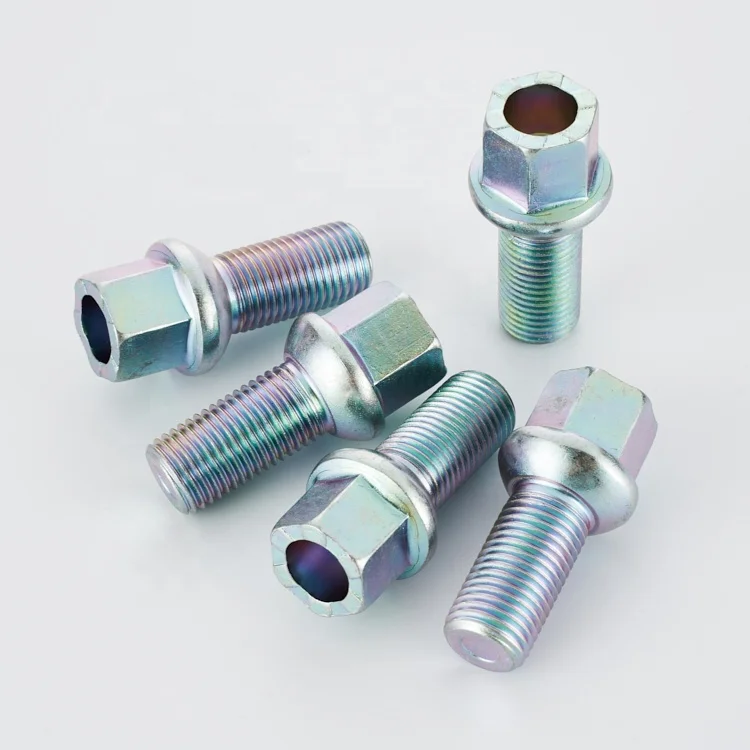 Small wholesale  M14*1.5 high quality steel belt pad wheel bolts suitable  car wheel bolts fasteners bolts nuts