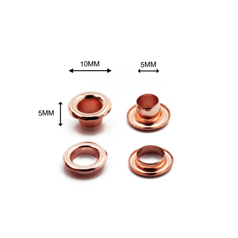 Hot Sale 10mm Different Color Metal Eyelet For Garments Leather Handbag Bag Shoes Purses Eyelet And Grommet