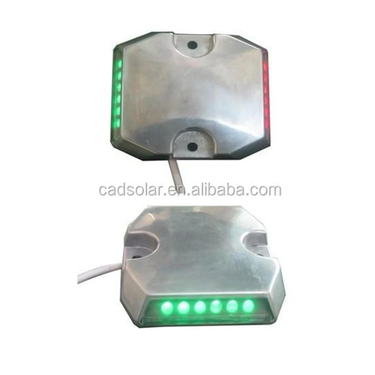 Roadway Safety Pavement Marker DC12v 24v Tunnel IP68 Cable LED Wired Road Marker Aluminium Road Stud