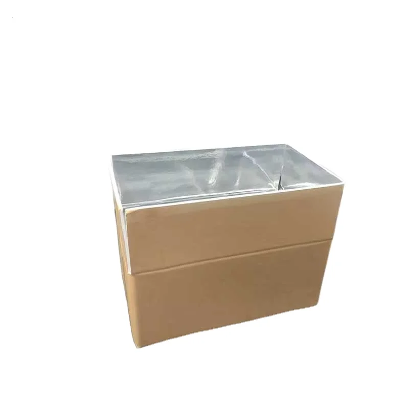 72 hours cold aluminum foil cotton box for chain fragile packaging delivery Insulated thermal Insulated liner