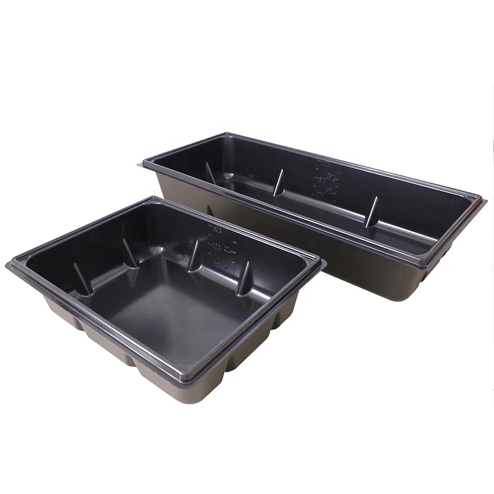 White Black 50 75 100 Gallon  Plastic water tank Large Hydroponic Reservoir Tray