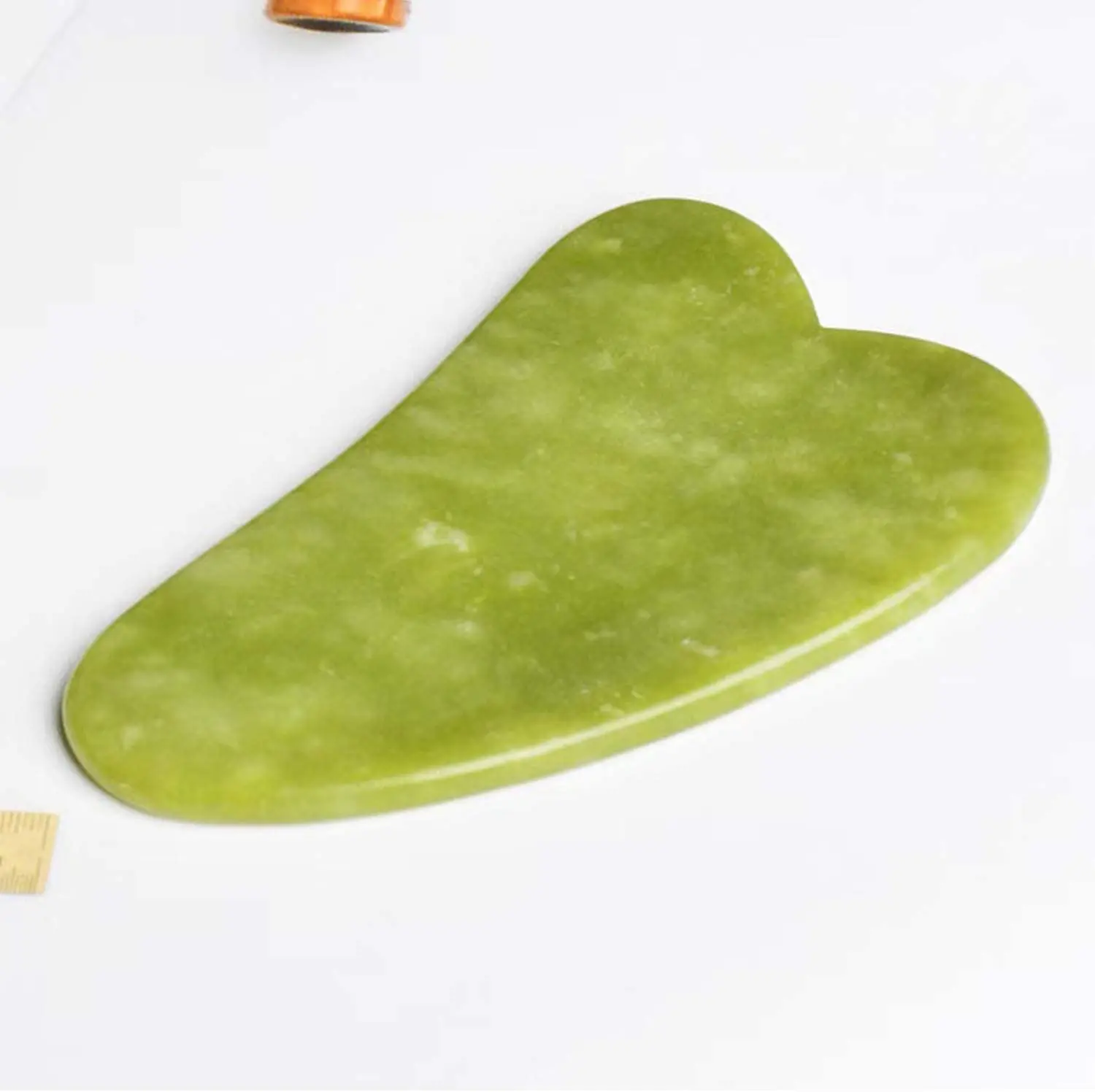 heart shape Green jade guasha 100% natural jade aventurine guasha Gua Sha Guasha Board green Jade Stone Scraping Massage Tool