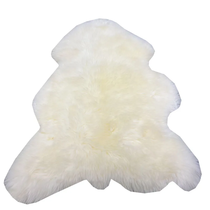Eco-friendly home fur integrated wool large cushion wool genuine leather