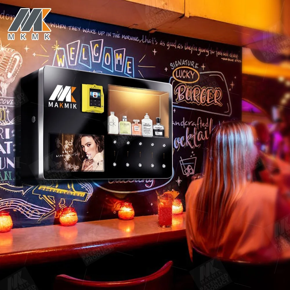 Free Custom Design High Quality Popular 10 Inch Screen Display Card Reader Perfume Vending Machine for Sale