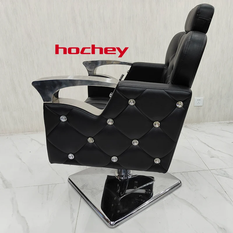 Hochey  Luxury High Quality Hair Salon Haircut Chair For Beauty Salon Adjustable High Seat Barber Chair Salon