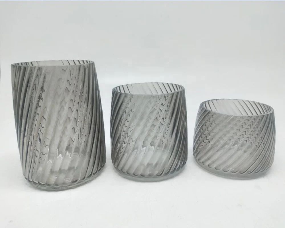 Hot Selling French Vintage Green  Flower Home Decor Luxury Glass Crystal Vase