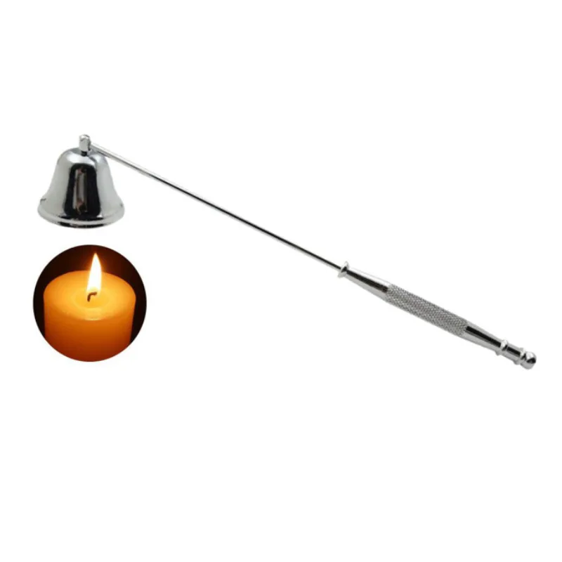 Крышка для свечи инструмент колокол форма ложки с длинной ручкой фитиль Snuffer Античная лампы в форме
