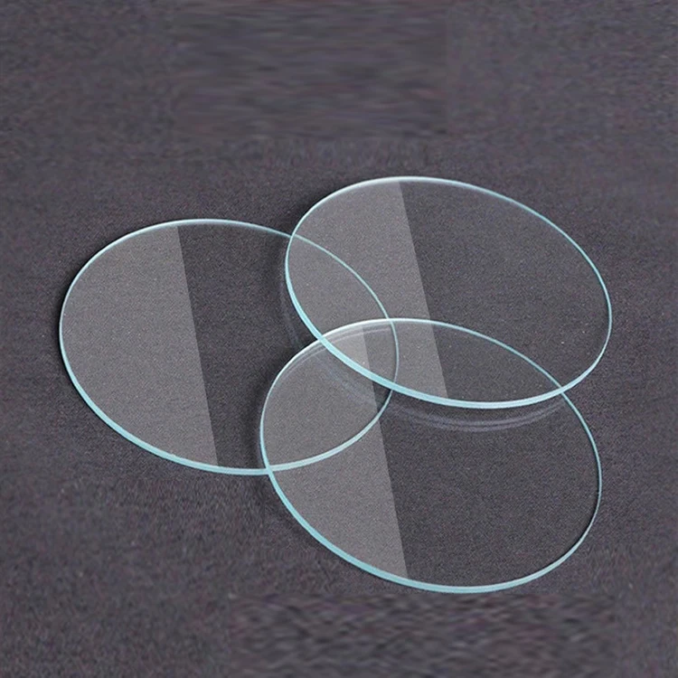 High Temperature Toughened Clear Borosilicate Glass Disc Sight Glass For Oil Flow Indicator