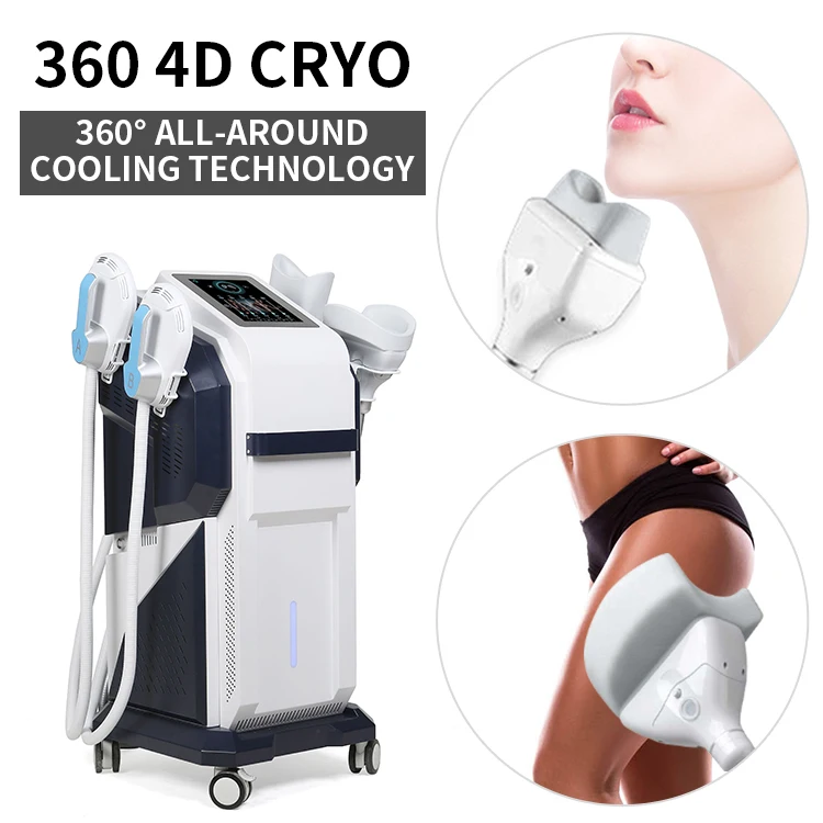 2023 New technology 2 handpieces cryo freezing vaccum emslim neo body contouring beauty equipment