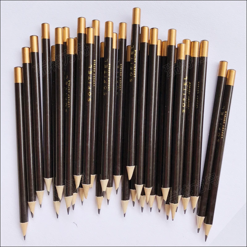 Wholesale Back to School Cheap Price Custom Wood Gift Pencil 7 Inch HB 2B 2H Lead Round Pencil with Eraser with Custom Logo