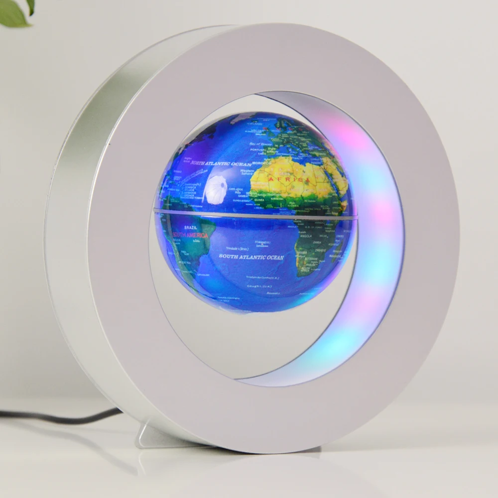 Home Office School Anti Gravity with Led Lights Magnetic Levitation Globe, World Map Floating Globes For Decoration
