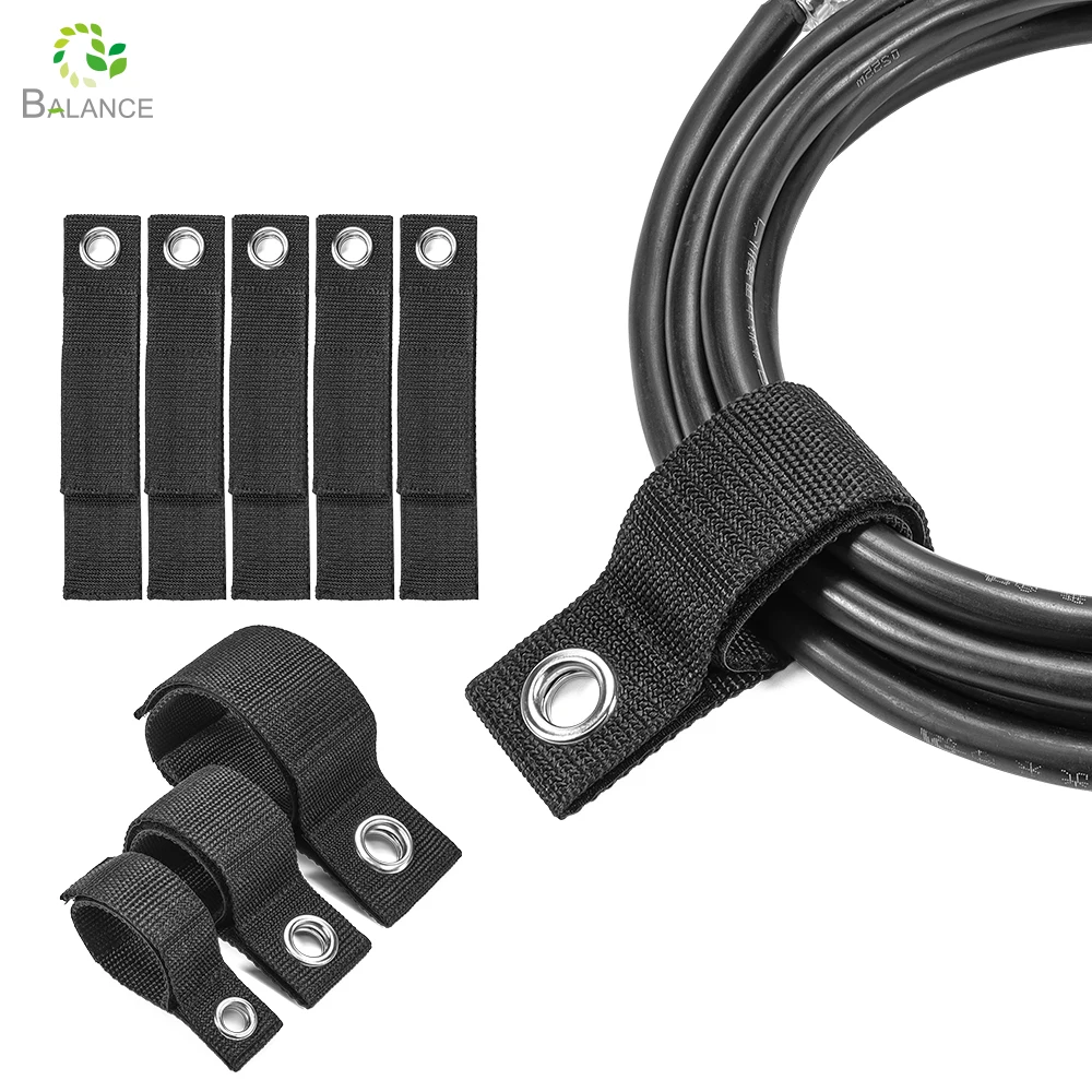 Adjustable Cord Holder Straps Easy-to-Carry Wrap Keeper for Extension Cables Designed with a Metal Hole for Storage