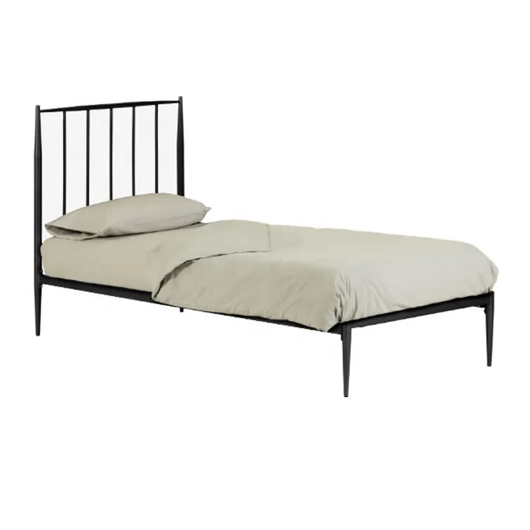 mixed powder coating single metal bed frame vintage wrought iron bed twin bed metal