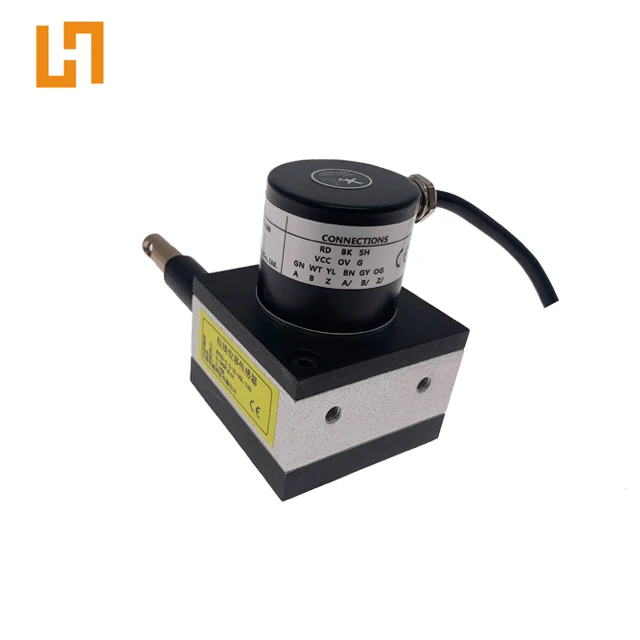 wire pull encoder HY55S-1500mm-500BM-0.25-24V voltage PNP output draw wire sensor linear encoder
