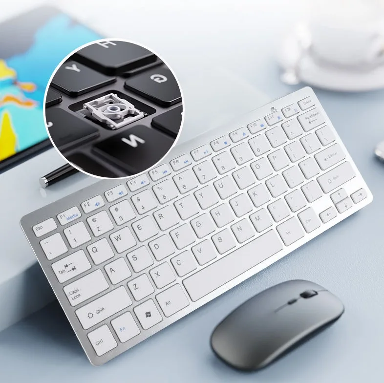 Slim Portable ABS 78 Keys Ergonomic Mac Wireless Keyboard For Ipad Mac PC Iphone Ipad IOS Android Windows