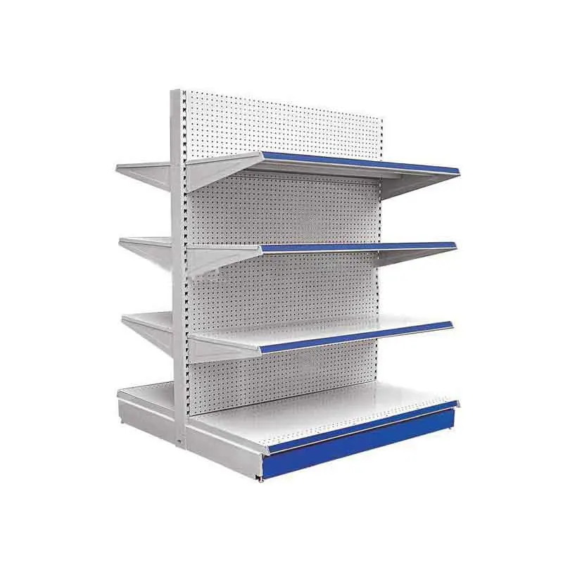 The supermarket shelves