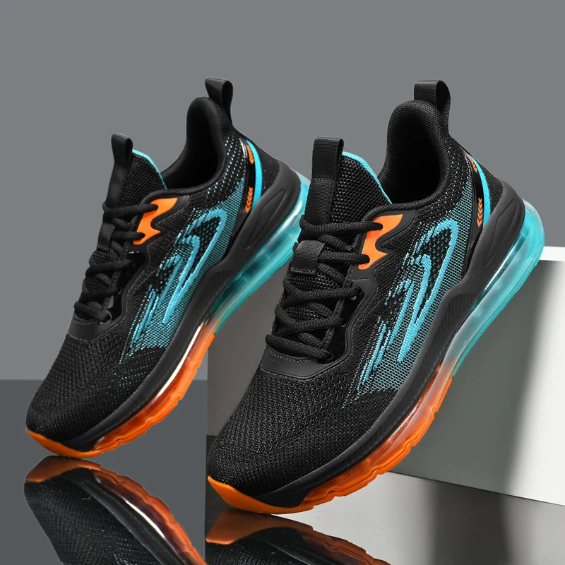 Large Size New Cushioning Rebound Lightweight Running Shoes Spring Summer Mesh Breathable Casual Shoes Wholesale