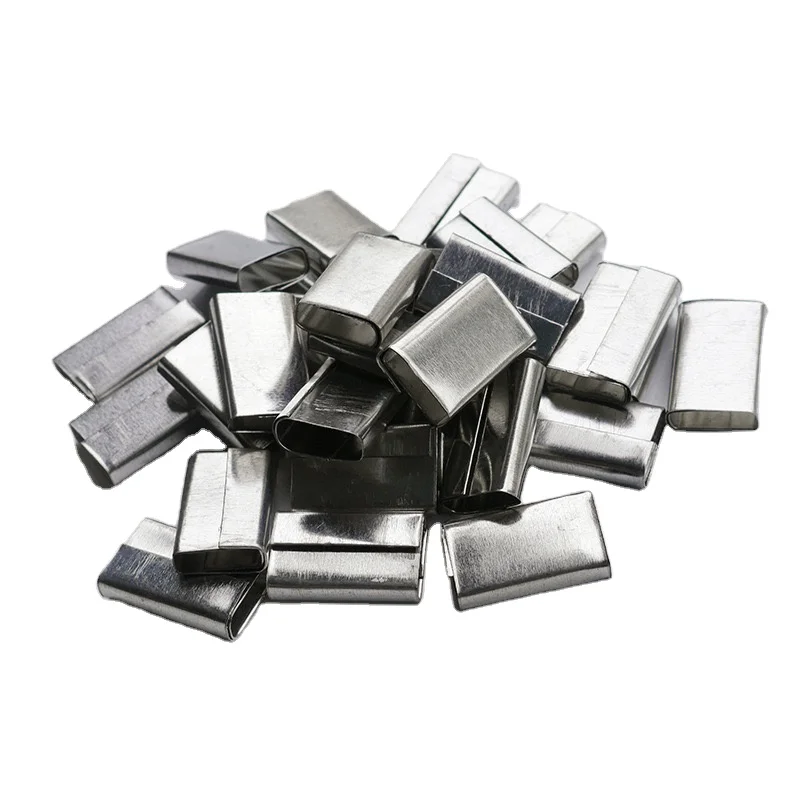 Metal Clip for PP PET Strapping Band Steel Strapping Clip for Manual Packaging