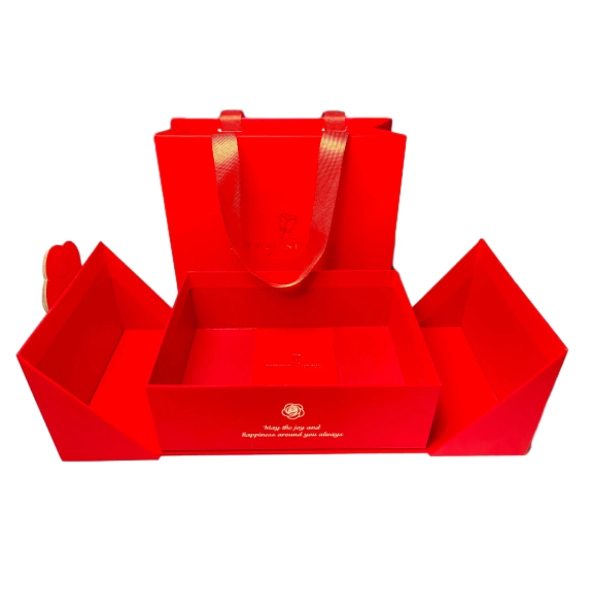 Digital Printing custom cheap wholesale price biodegradable mooncake color food boxes for gift sets with carry bag
