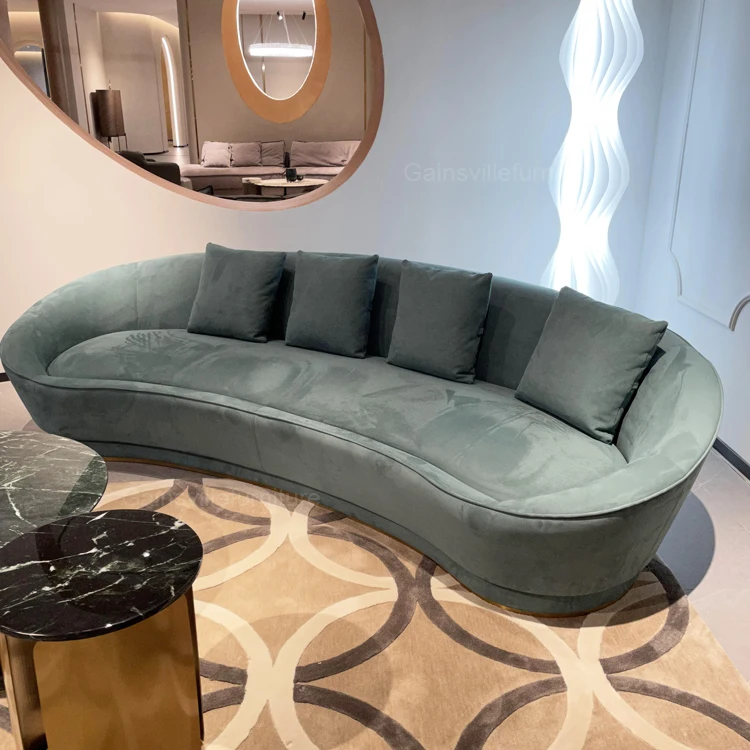 Italian Luxury home furniture modern set lounge upholstered couch designs living room sofa